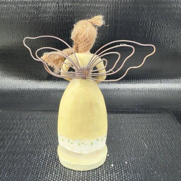 Russ Berrie Country Gatherings Peace Plenty Angel Folk Art Resin Figurine Decor - Picture 7 of 7